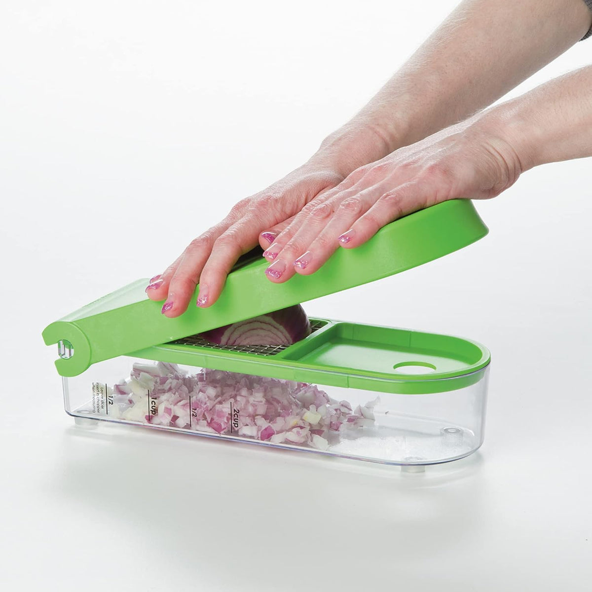 PrepWorks Onion Chopper – Green/White, Standard, for Quick and Easy Dicing and Chopping