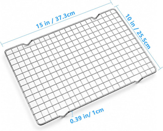 10"x15" Cooling Racks for Cooking & Baking, 2PCS Wire Rack