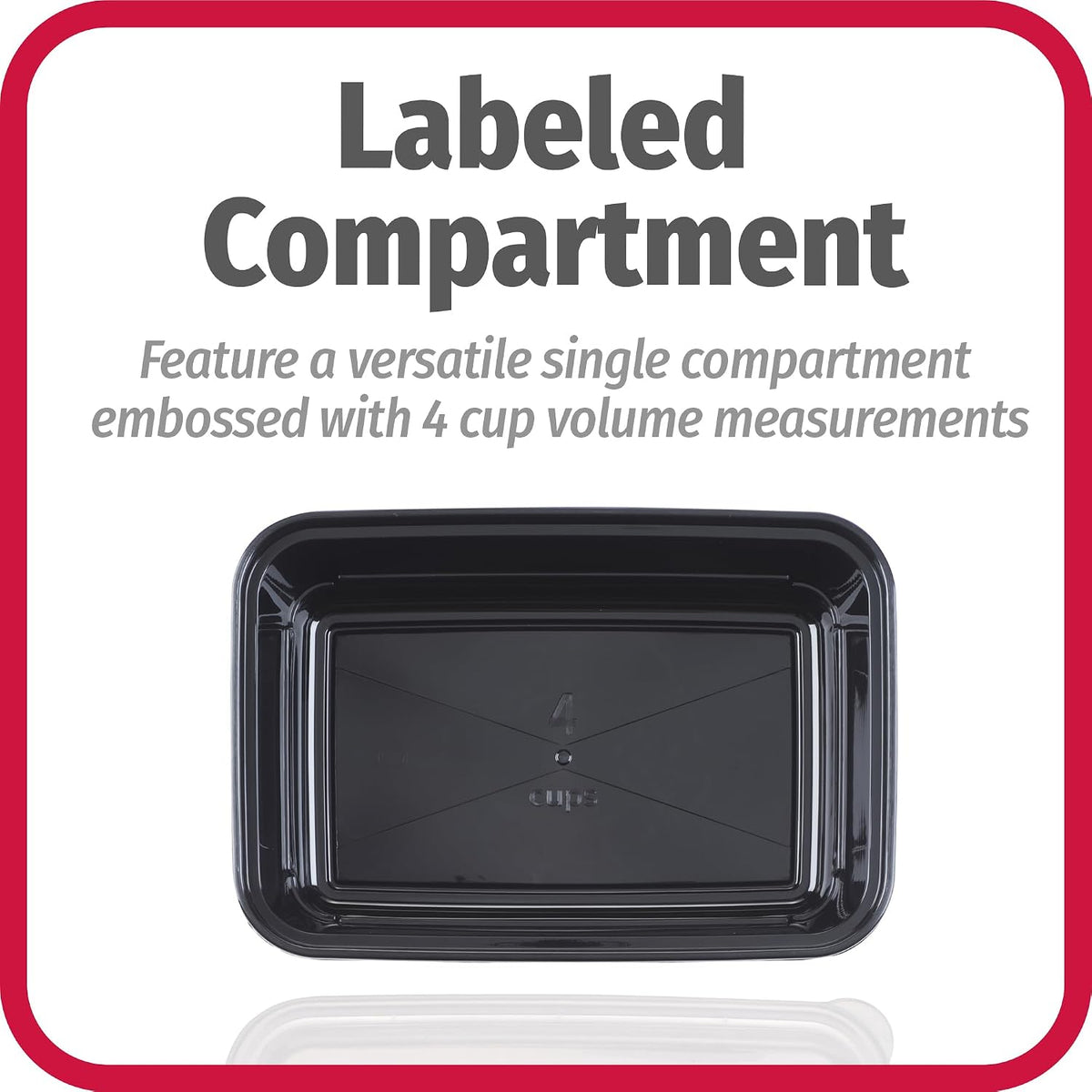 GoodCook Meal Prep Containers, Single Compartment 10-Pack