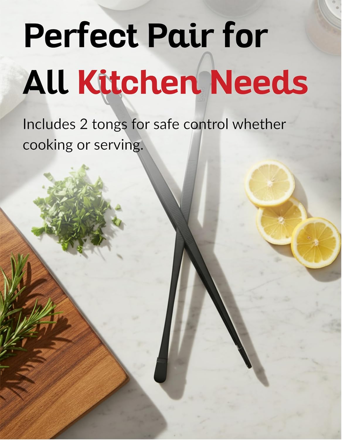Tweezer Tongs Set of 2 – Boxiki Kitchen 430 Stainless Steel Cooking Tweezers, Long Chef Tweezers for Plating, Grilling, Baking, Pasta, Food Handling, Cake Decorating & Culinary Use
