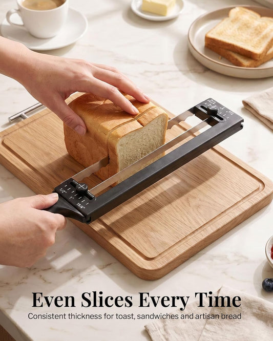 Adjustable Bread Knife, Ambidextrous Design Bread Slicer for Homemade Bread
