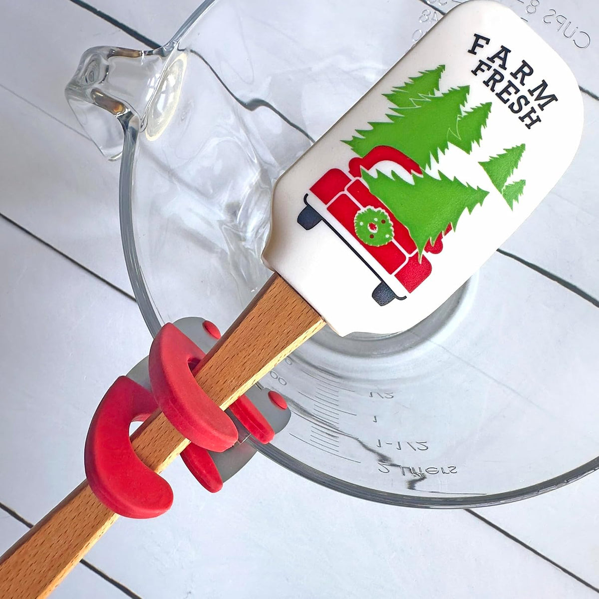 R&M Clip-On Utensil Holder - Keep Cooking Tools Organized and Accessible – Attaches to Pots, Pans, or Countertops – Steel and Silicone