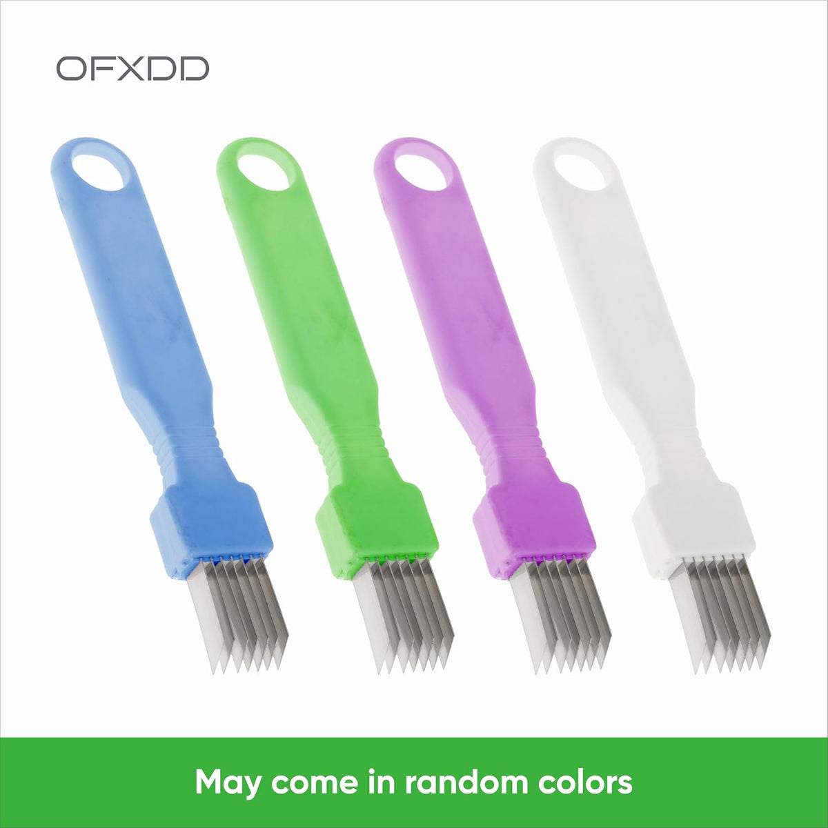 Green Onion Cutter for Kitchen - Pack of 2 - Stainless Steel Blades Scallion Slicer - Shred Silk - Negi Cutters