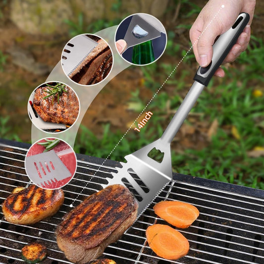BBQ Grilling Tools Set,Stainless Steel Grilling Accessories Kit for Men Gift,13pc BBQ Grill Utensils Gift Kit with Portable Carry Bag BBQ Tools Grill Tools Set for Backyard Outdoor Grill Cooking