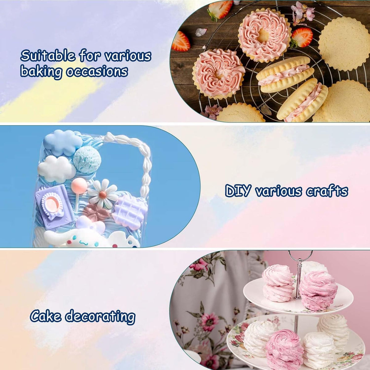 4 Pack 16" Reusable Pastry Piping Bags, Cloth Cake Decorating, White Cloth Frosting Bags, Icing Piping Bags Decorating Bags Icing Frosting Bags, White Hangable Piping Bags