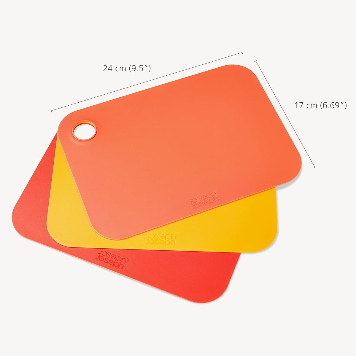 Joseph Joseph Pop Flexible Cutting Board Chopping Mats, 3-Piece Set