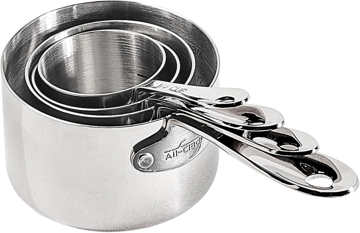 All-Clad Stainless Steel 5-Piece Measuring Cup Set, Kitchen Tools, 5 piece