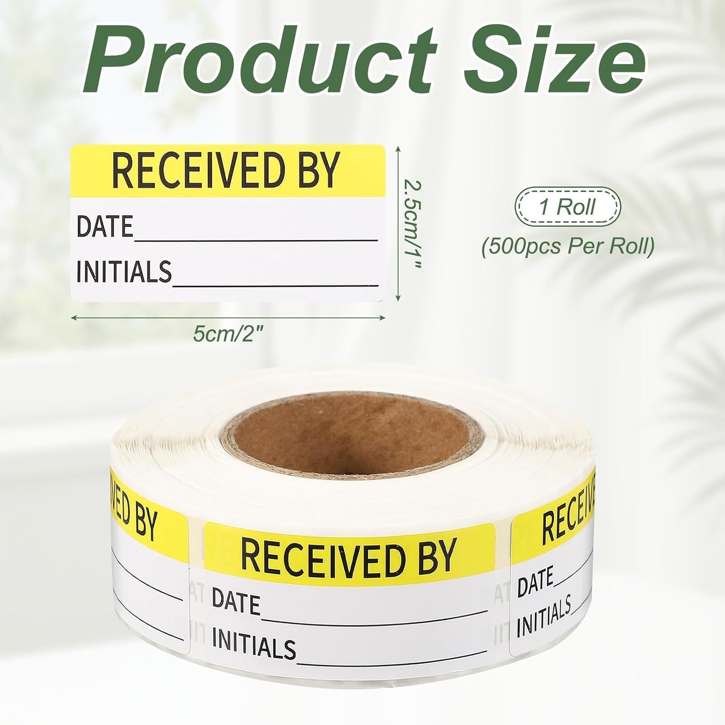 PATIKIL 500 Pcs Expired Date Label Stickers Roll, 2 x 1 Inch Removable Inventory Labels Adhesive Food Sticker Roll for Marking Organizing Inventory and Food Container, White and Black