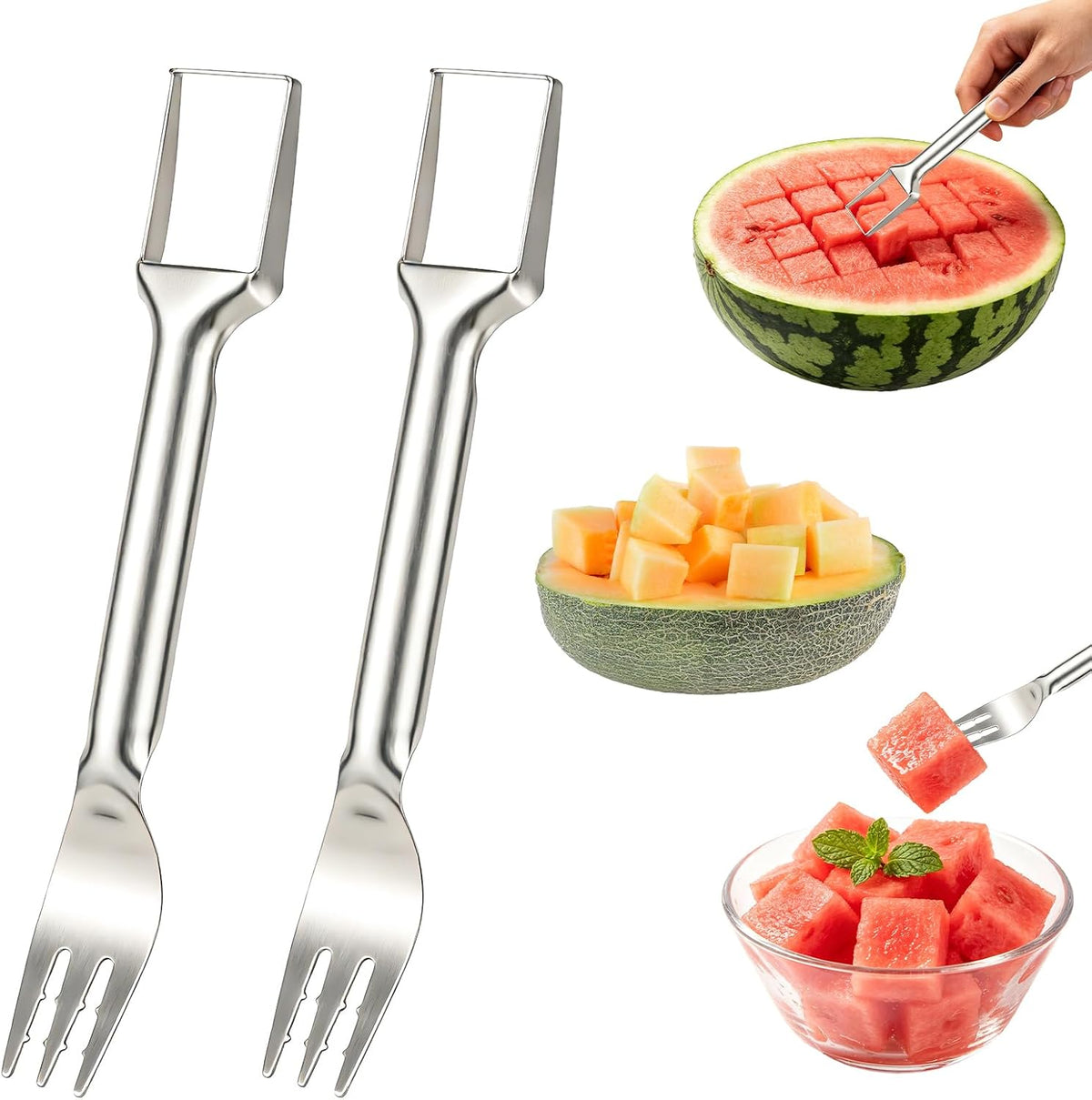 Watermelon Cutter Slicer, Stainless Steel Fruit Cutter Slicer Tool