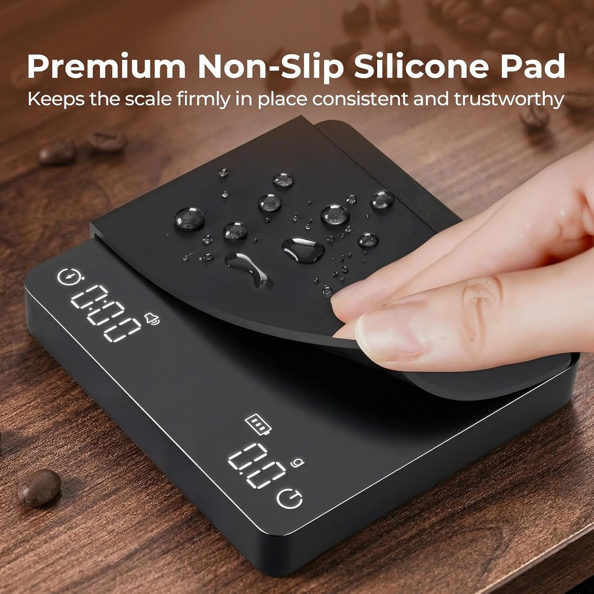 Mini Coffee Scale with Timer - VABICA USB-C Rechargeable Espresso Scale