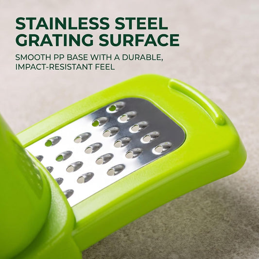 2Pcs Green Multifunction Ginger Grater Tool Mini Grater Nutmeg Grinder Garlic, Kitchen Manual Fruit Vegetable Nuts Chopper Grinder Garlic Presses Kitchen Utensils and Gadgets