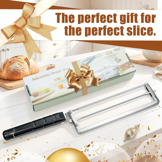 Adjustable Bread Slicer for Homemade Bread,Bread Knife With Slicing Guide