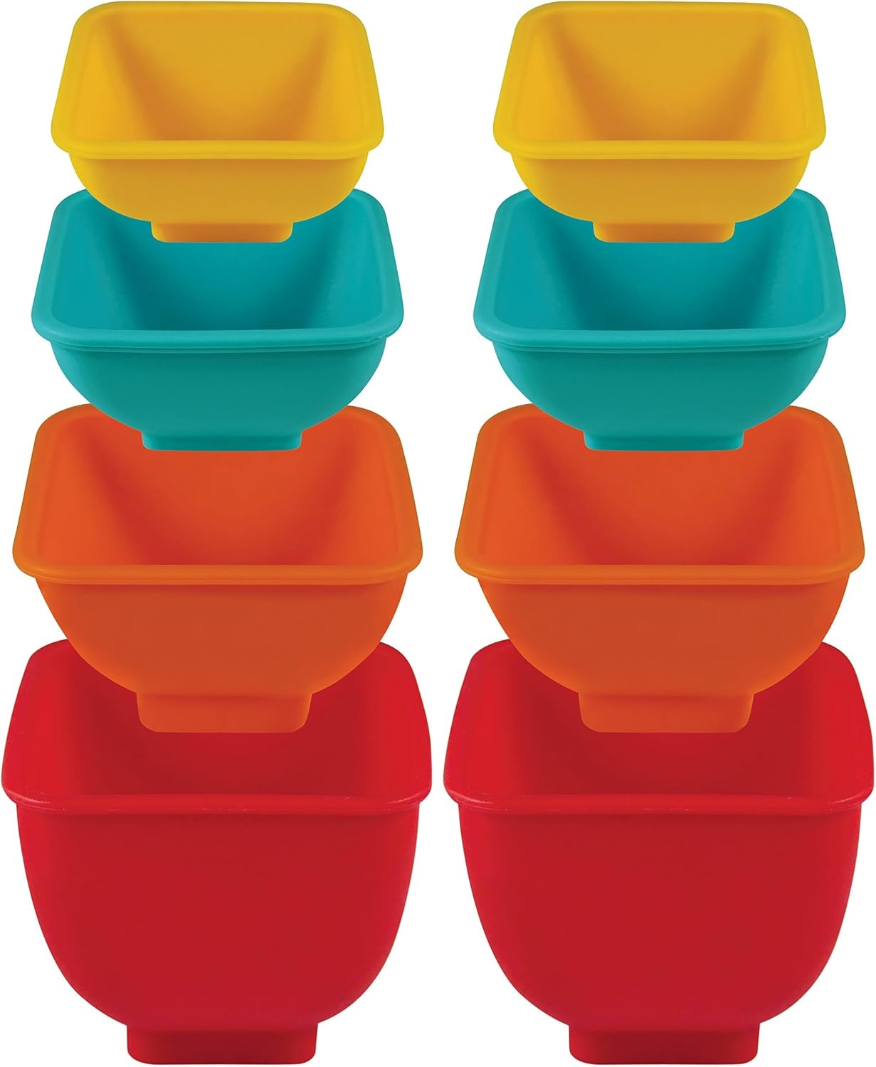 Mrs. Anderson’s Baking Flex and Pour Measuring Cups, Silicone, Super Flexible for Easy Pouring, Set of 4
