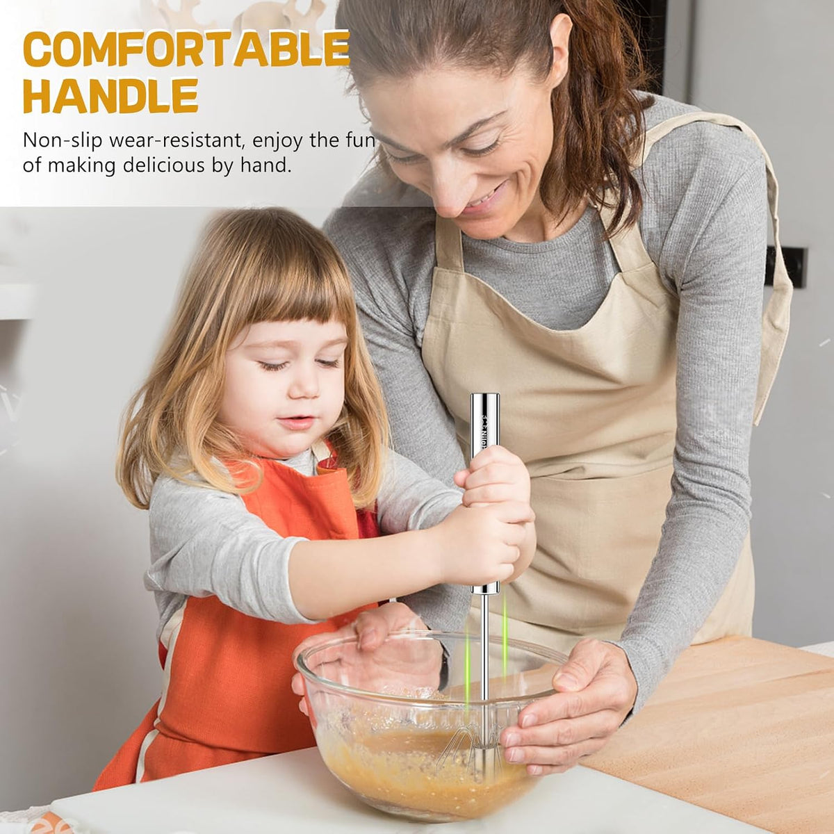 NileHome Mini Whisks Stainless Steel Whisk Set 11"Kitchen Small Wisk