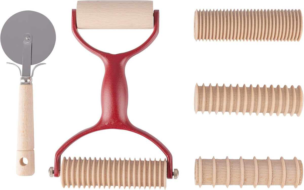 Pasta Drying Rack - Collapsible Spaghetti Holder with 8 Bars for Homemade Fresh Pasta - Wood Drying Rack for Spaghetti, Linguine, Fettucine, or Pappardelle - Kitchen Accessories by Classic Cuisine