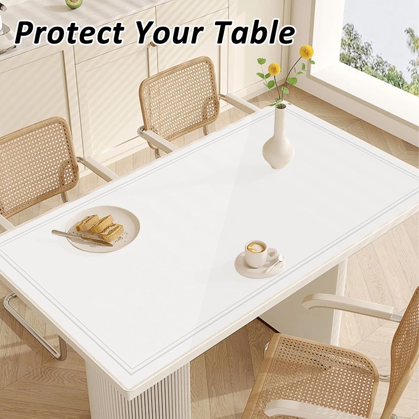 Extra Large Silicone Mat 48" x 24" Silicone Mats for Kitchen Counter Countertop Protector Mat 1-mm Heat Resistant Silicone Non-slip Dinner Table Pad Placemats for Cooking Baking Making Crafts