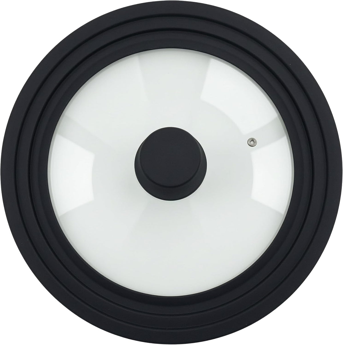 Universal Lid 6-12.5 Inch, Tempered Glass Lid with Heat Resistant Silicone Rim for Pots Pans Skillets, Dishwasher Safe Cookware Replacement Lid (11-12-12.5 inch)
