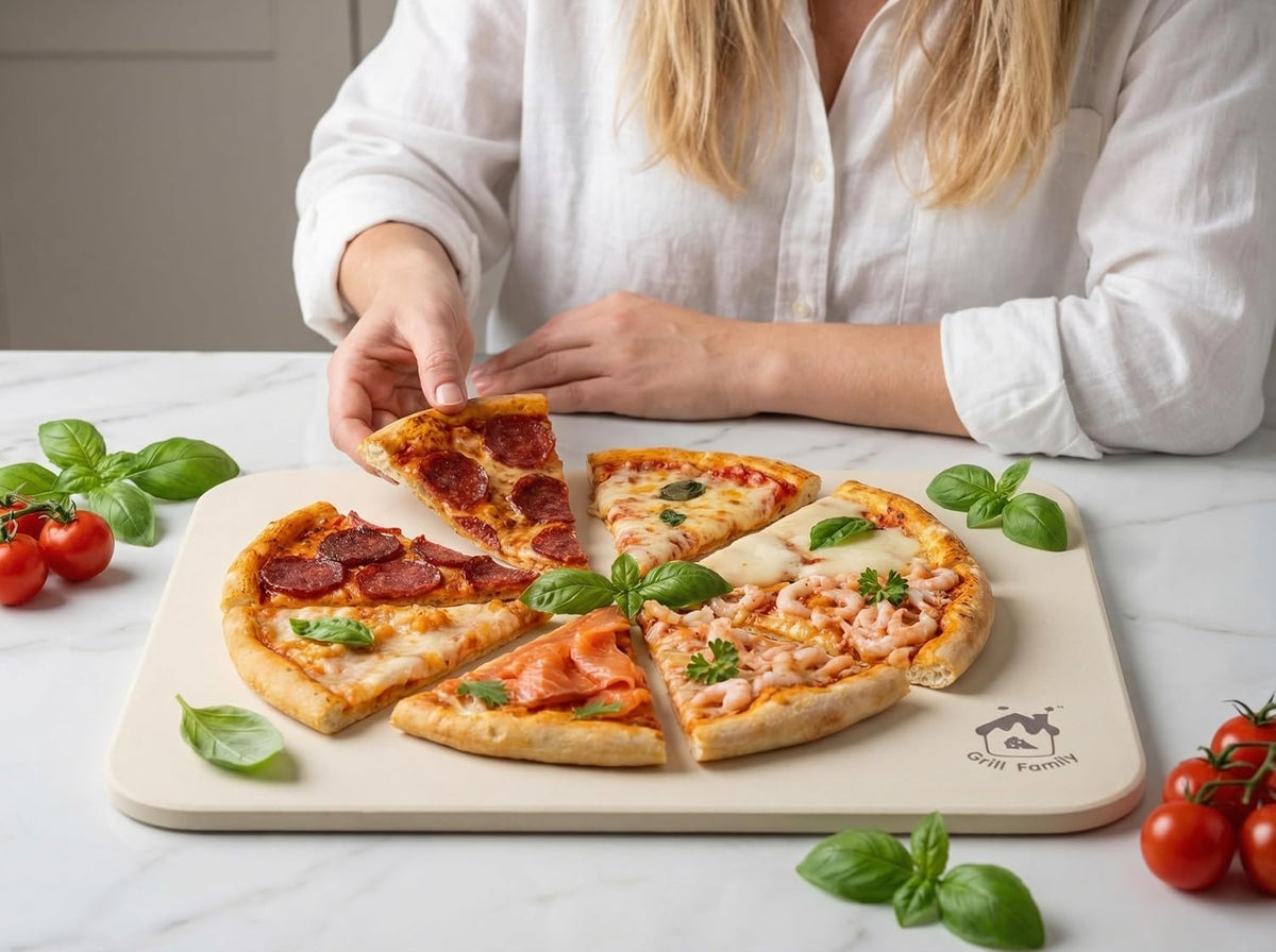 Pizza Stone for Oven & Grill, 15 x 12" x 0.6" Thick