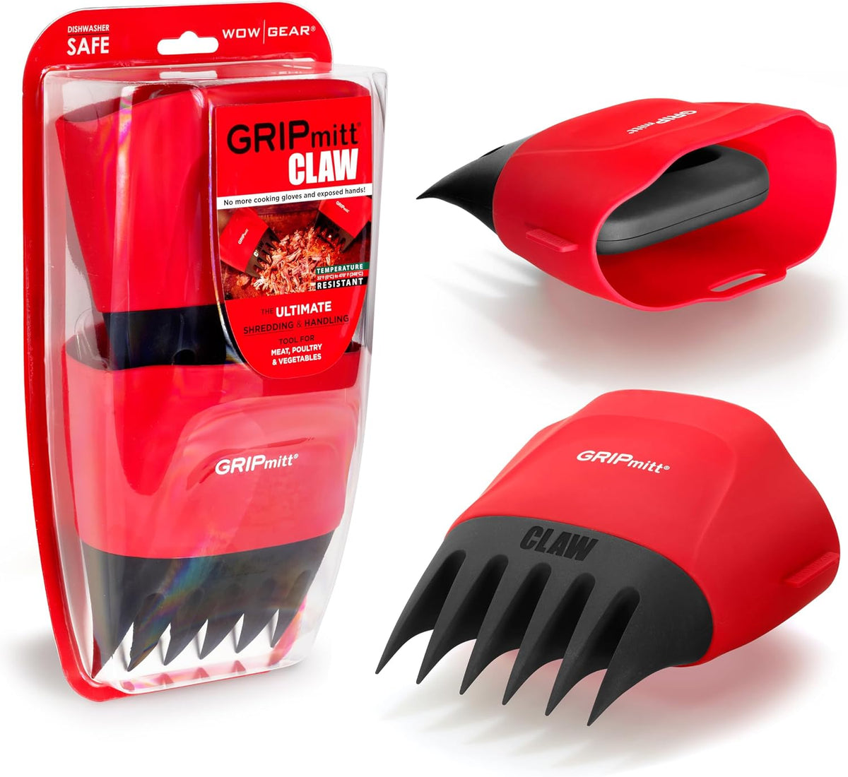 Claw - Pulled Pork, Meat and Vegetable Shredding Claw 2 Pack Set (Blue)