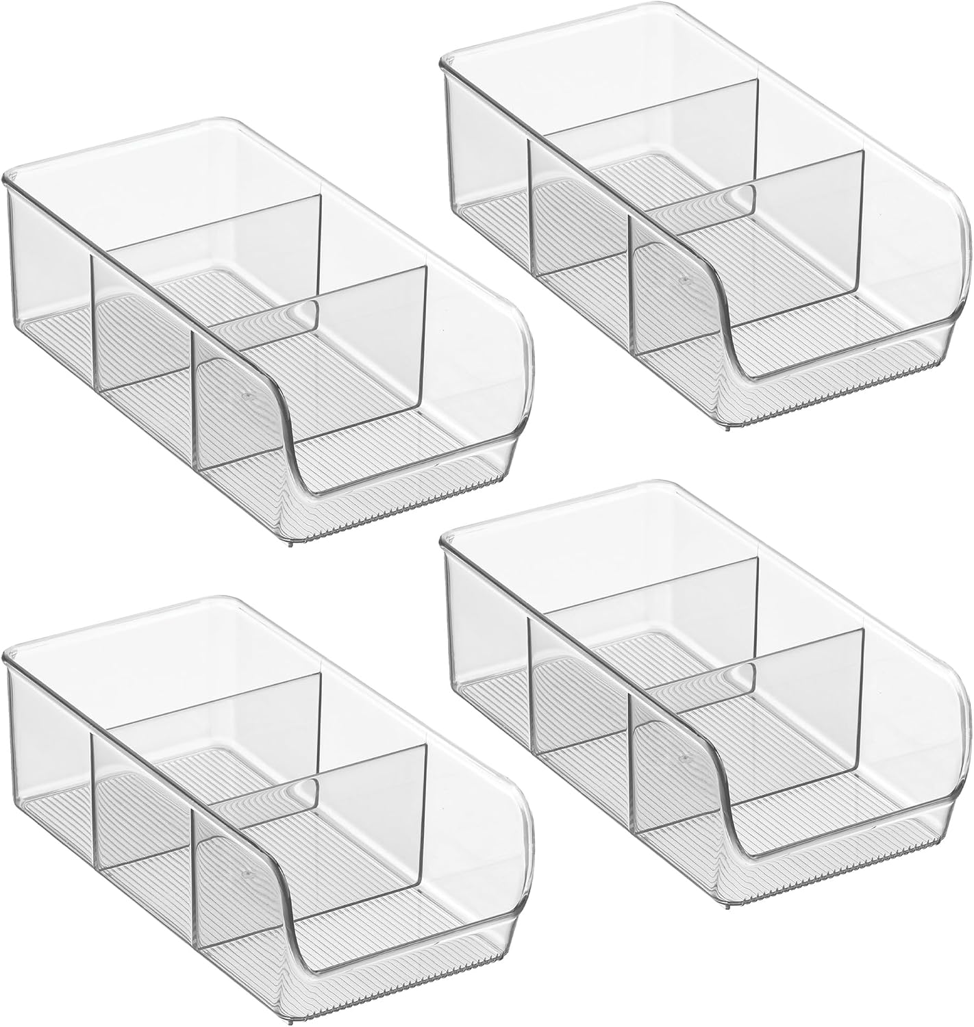 InterDesign Linus Kitchen, Pantry, Refrigerator, Freezer Storage Container, Clear