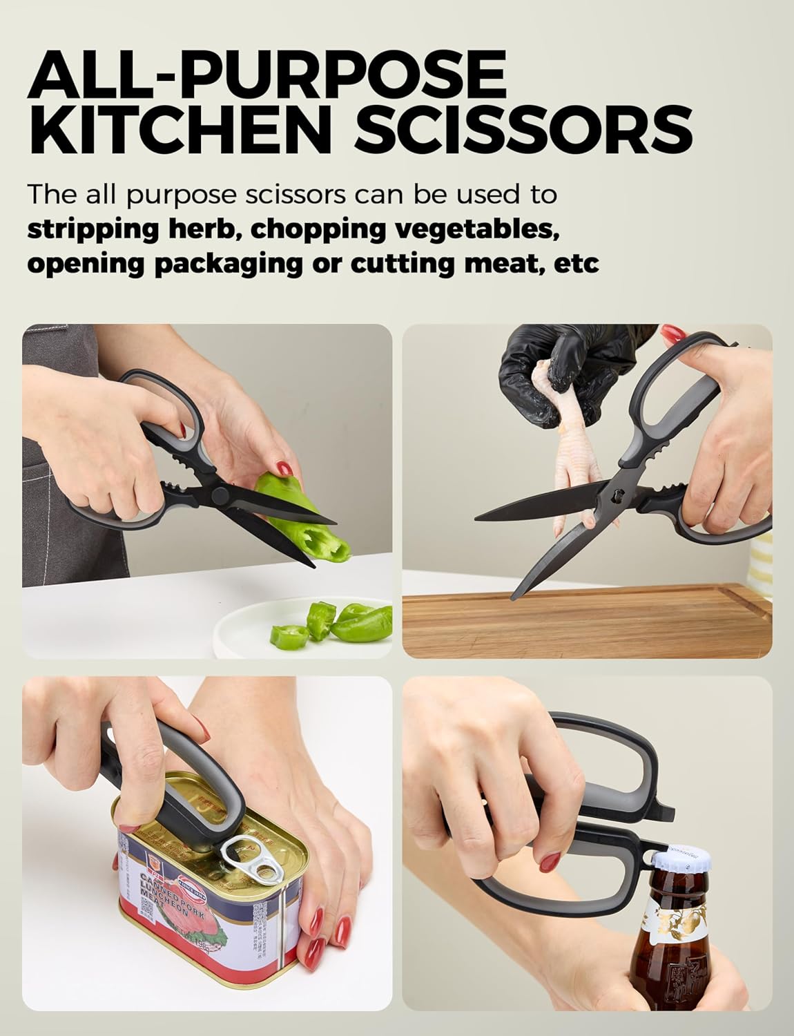 Come Apart Kitchen Shears Heavy Duty Scissors For Food
