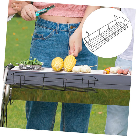 Toddmomy 1pc Seasoning Basket Metal Hanging Organizer for Easy Access to Condiment Bottles for Outdoor Cooking and Camping Compact Design Strong Load Capacity
