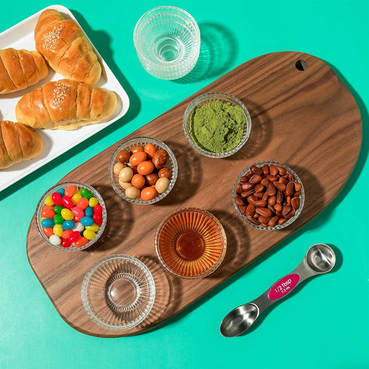 PARBEE 3" Clear Glass Pinch Bowls, 10 Pack 2.5oz Small Prep Dishes Stackable Ingredient Bowls for Spices Dipping Sauces Ice Cream Toppings, Dishwasher Microwave and Freezer Safe