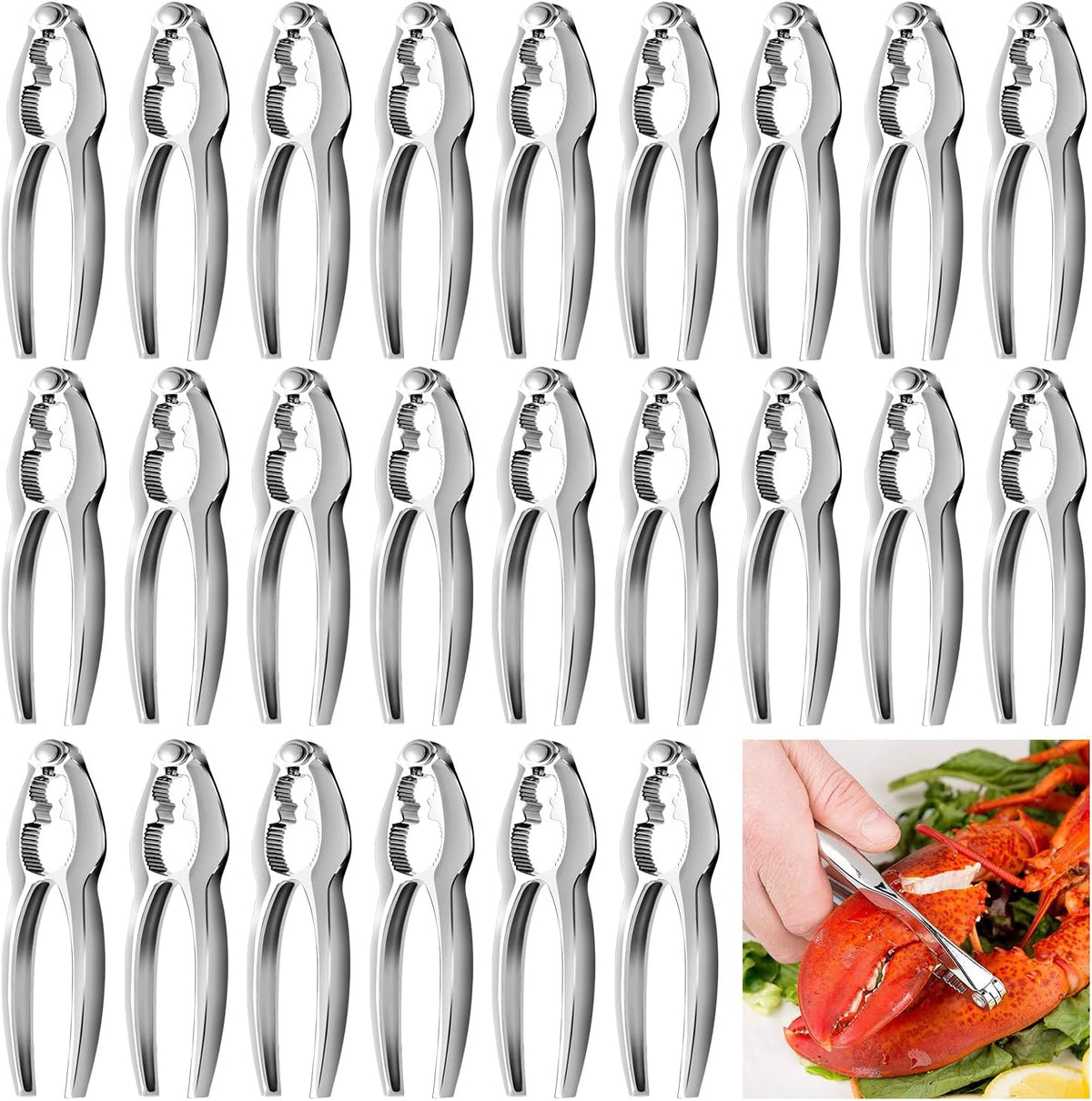 12 Pcs Crab Crackers and Tools Set, Crab Crackers Sets, Lobster Crackers