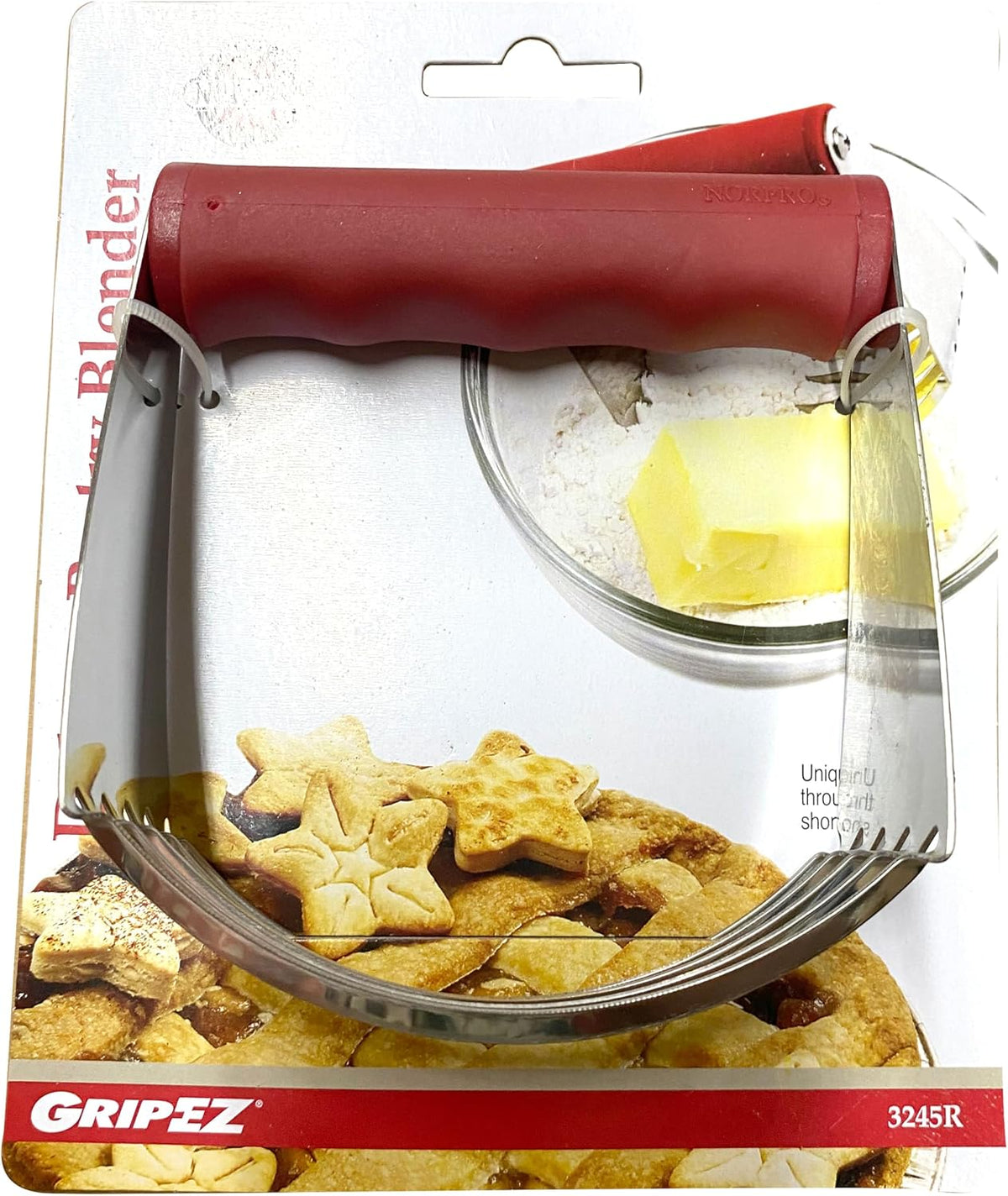 Norpro Grip-Ez Pastry Blender, Red