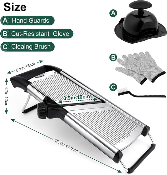 -BINGBING- Mandoline Slicer for Kitchen, Adjustable Mandoline Food Slicer