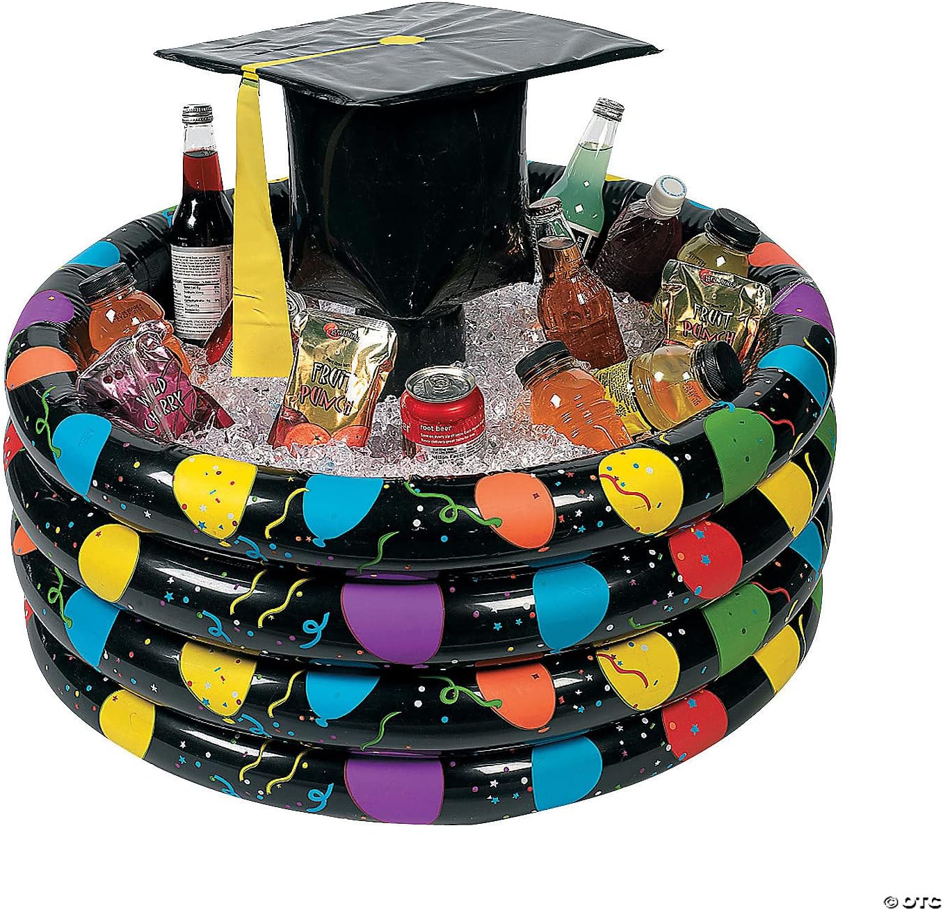 Fun Express Graduation Inflatable Party Cooler - Class of 2026 Graduation Party Decorations | Extra Large 72-Drink Ice Bucket & Floating Pool Cooler | Congrats Grad Party Supplies & Beverage Tub