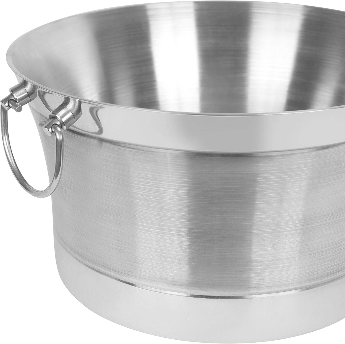 BIRDROCK HOME 5 Gallon Double Wall Stainless Steel Beverage Tub, Silver