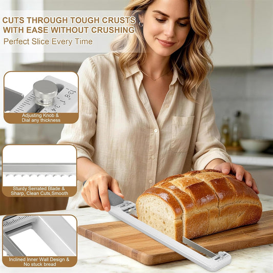 Sourdough Bread Knife for Homemade Bread: 11" Adjustable Bread Slicer