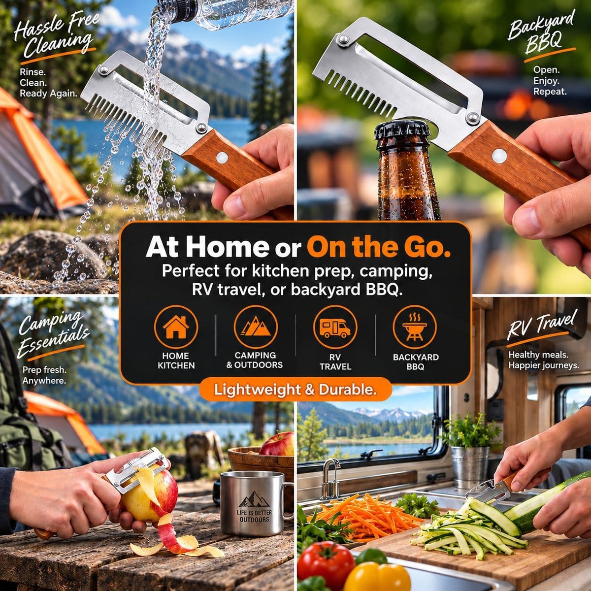 2Pcs Multifunctional Vegetable Peeler with Julienne Shredder, Bottle opener