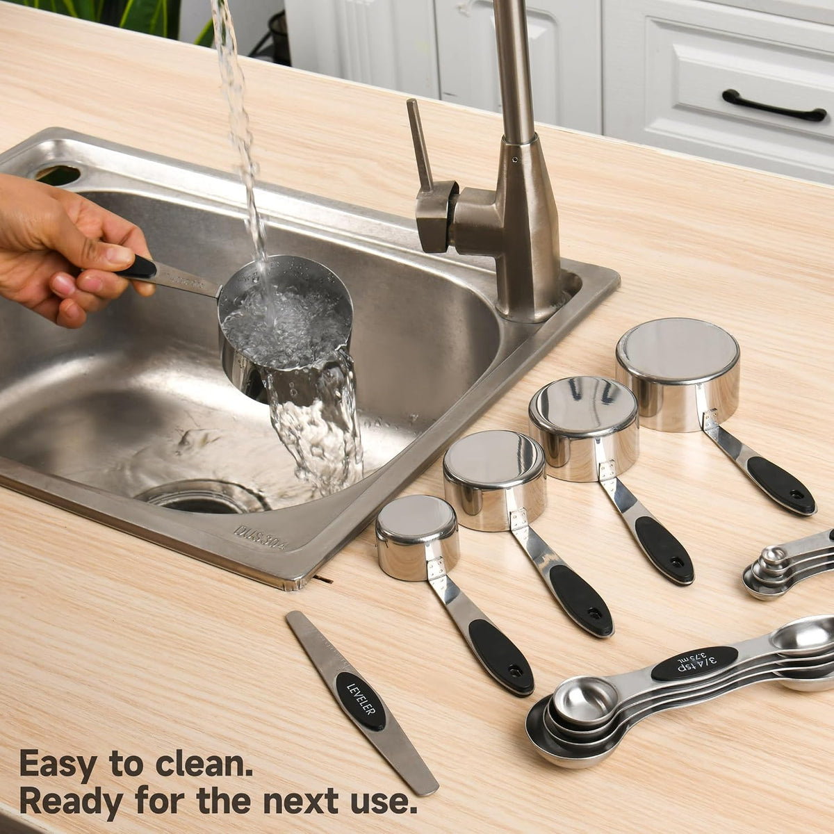 Magnetic Measuring Cups and Spoons Set