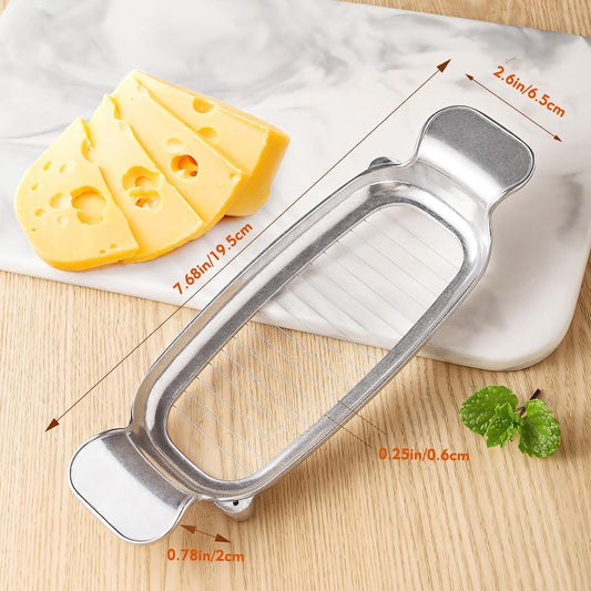 Butter & Cheese Slicer, Multipurpose Butter Cutter Vegetable Slicer, Non-sticky Material with Ergonomic Handle, Suitable for Cutting Butter, Cheese, Mushrooms, Fruit and Other Softer Foods