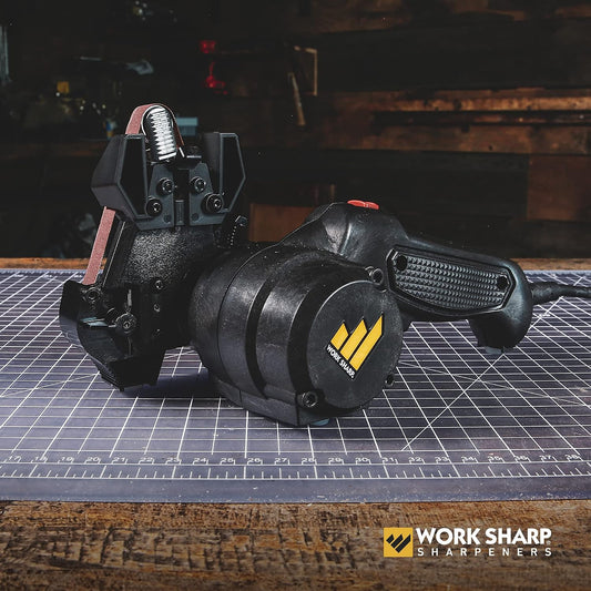 Work Sharp MK2 Electric Knife Sharpener – Adjustable 2-Speed Knife Sharpening System for Kitchen Knives, Pocket Knives, Scissors, Axes & Garden Tools