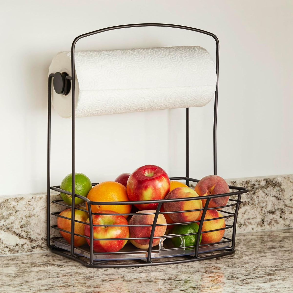 Polder Countertop Storage Bin with Shelf