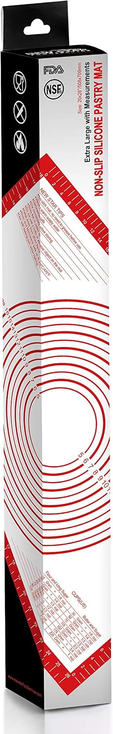 New Star Foodservice Silicone Pastry Mat, 20 x 28 Inch