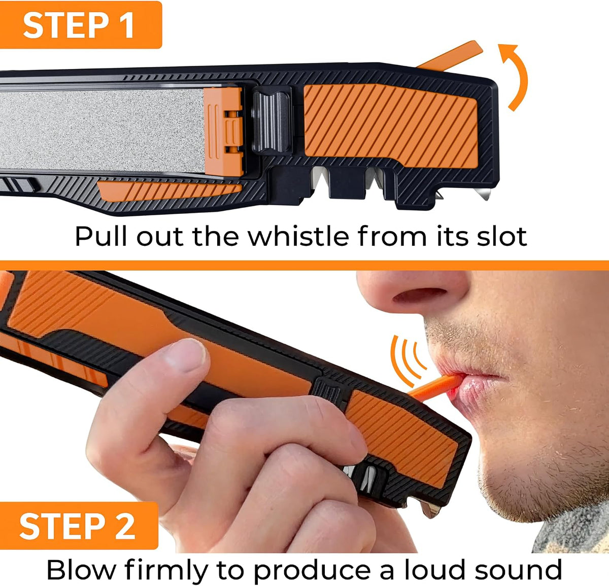 Orange Ninja Pocket Field Knife Sharpener – Portable 6-in-1 Sharpening Kit