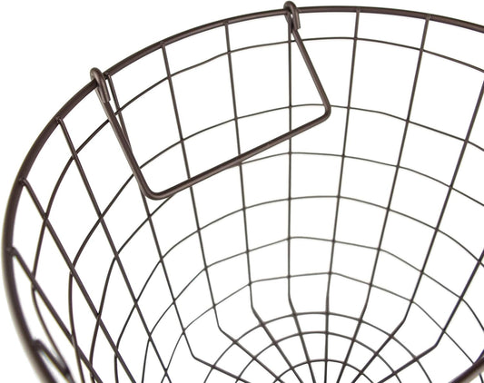 DII Metal Wire Utility Storage Bin, Small Round, 12x12x10, Bronze