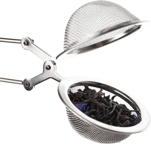 HIC Kitchen Snap Ball Tea Infuser, 18/8 Stainless Steel, For Loose Leaf Tea and Mulling Spices