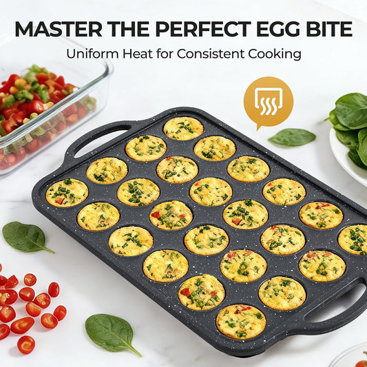 Silicone Muffin Pan with Metal Frame, 12-Cup Non-Stick Baking Pan for Cupcakes & Muffins, Dishwasher Safe & BPA Free, Durable for Meal Prep & Oven Use