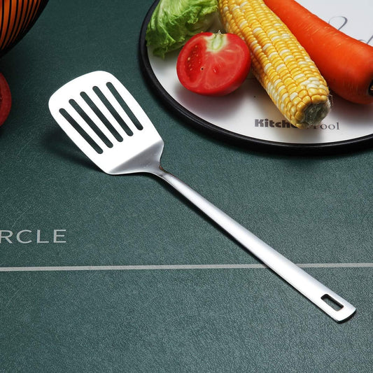 Stainless Steel Spatulas, Berglander Slotted Turner, Metal Turner For Cooking, Kitchen For Nonstick Cookware, Barbecue Spatulas, Dishwasher Safe, Easy to Clean