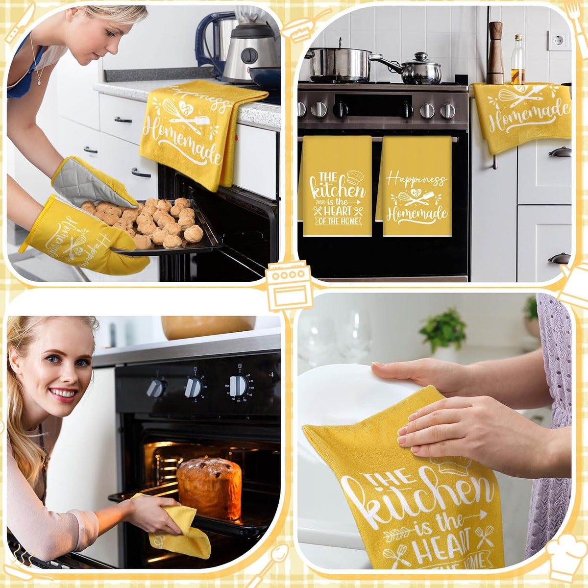 Sratte 6 Pcs Farmhouse Kitchen Decor Accessories Set