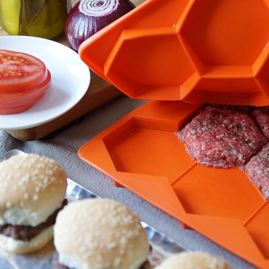 Shape+Store Burger Master Sliders 10 in 1 Innovative Burger Press and Freezer Container