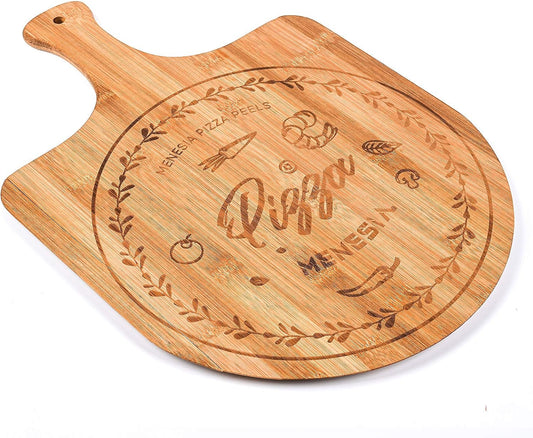 12 Inch Premium Bamboo Pizza Peel with Handle