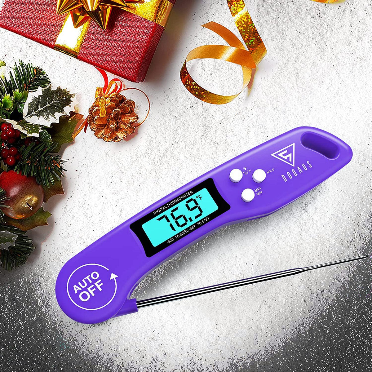 DOQAUS Meat Thermometer Digital – Instant Read Food Thermometer for Cooking