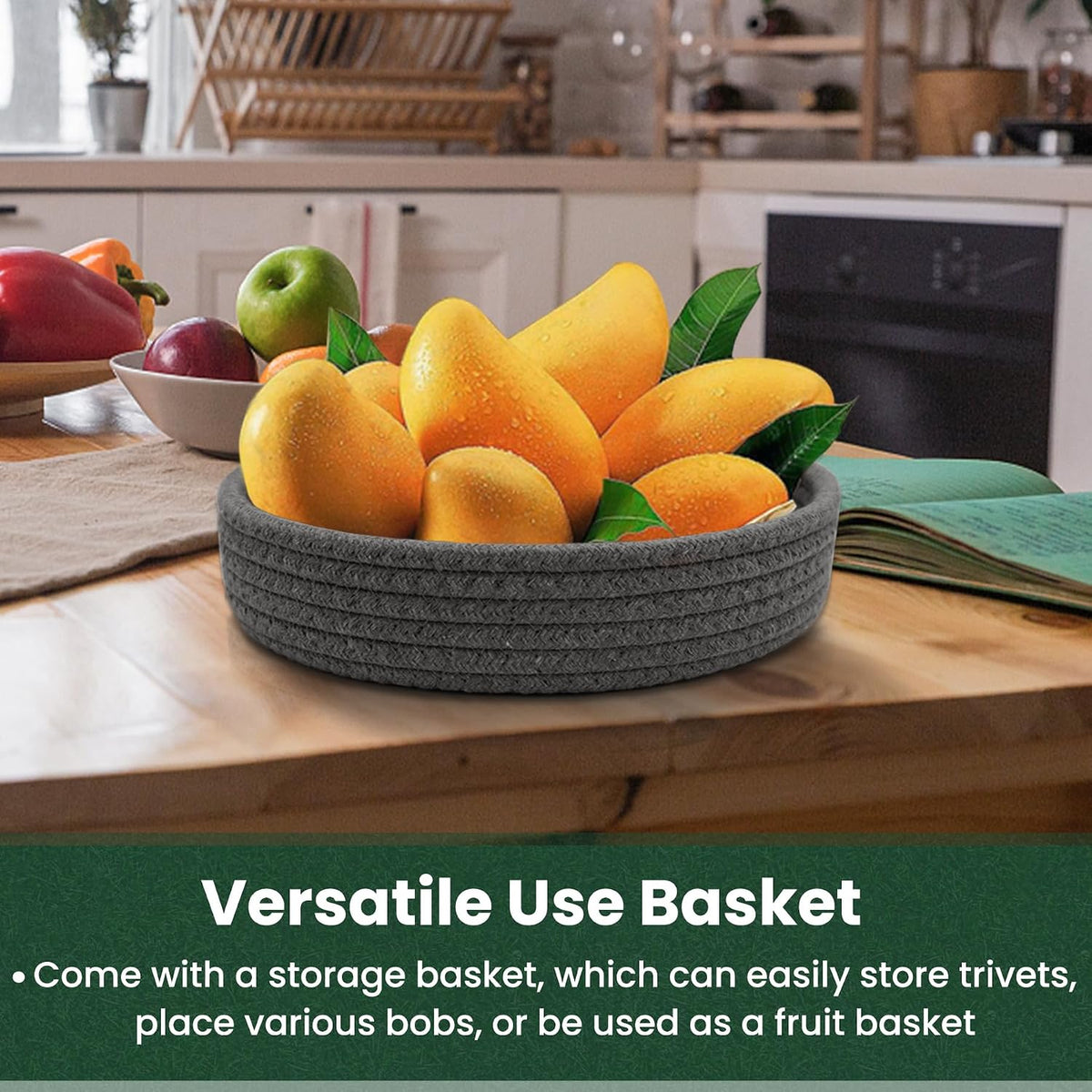 10 Inch Trivets for Hot Dishes, Hot Pots and Pans, 5 Pcs
