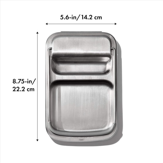 OXO Good Grips Stainless Steel Spoon Rest with Lid Holder